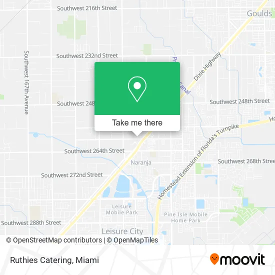 Ruthies Catering map