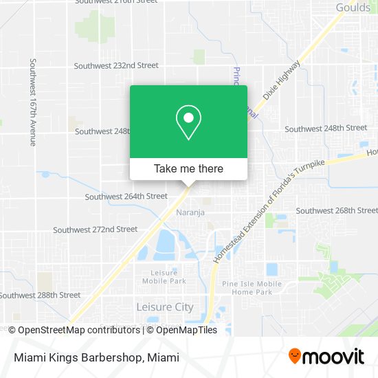 Miami Kings Barbershop map