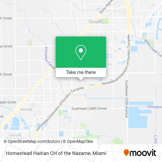 Homestead Haitian CH of the Nazarne map