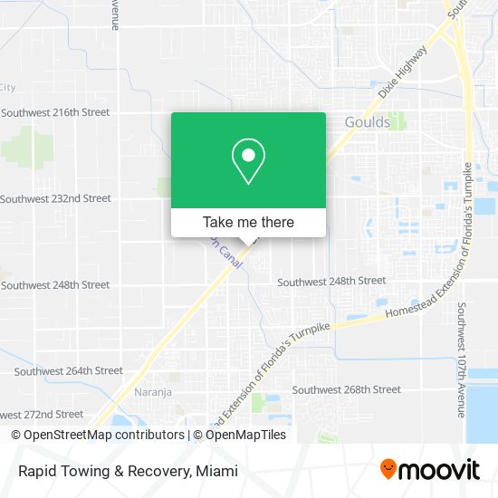 Rapid Towing & Recovery map