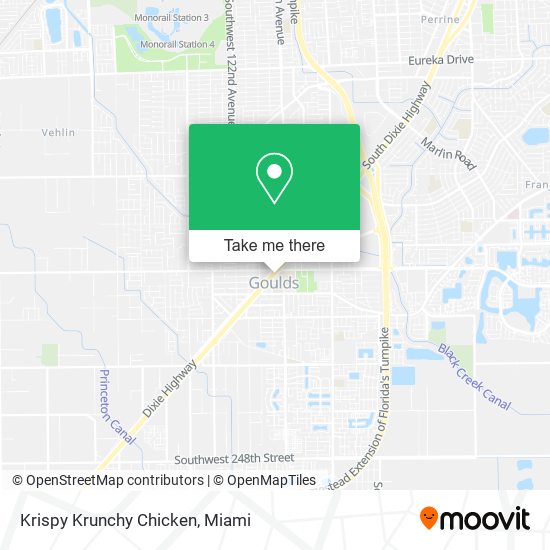 Krispy Krunchy Chicken map