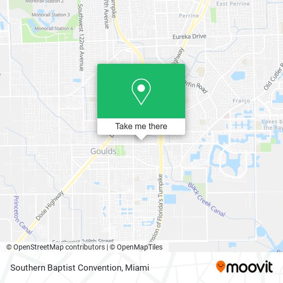 Mapa de Southern Baptist Convention