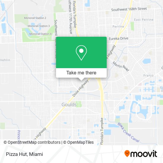 Pizza Hut map