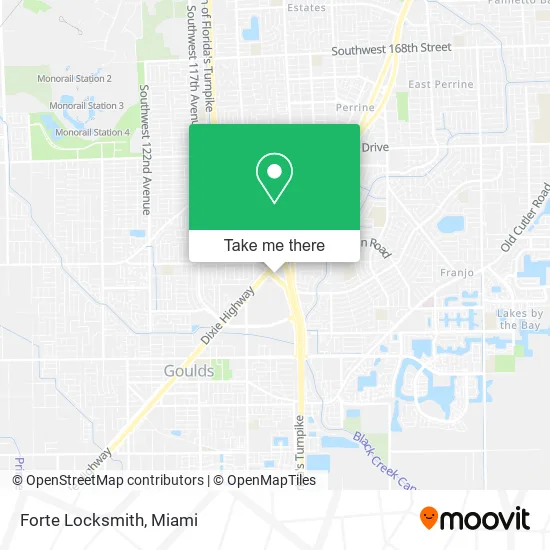 Mapa de Forte Locksmith