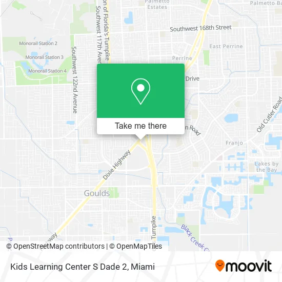 Mapa de Kids Learning Center S Dade 2
