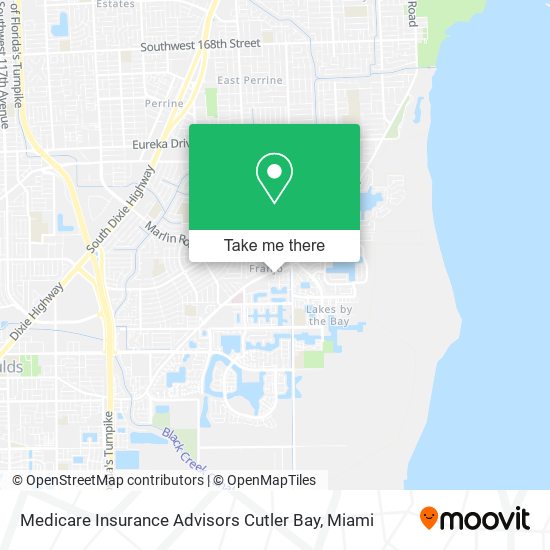 Mapa de Medicare Insurance Advisors Cutler Bay