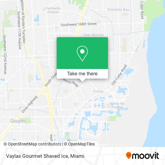 Vaylas Gourmet Shaved Ice map