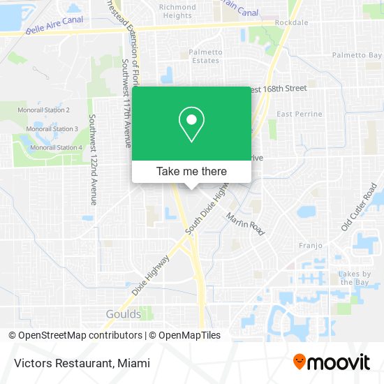 Mapa de Victors Restaurant