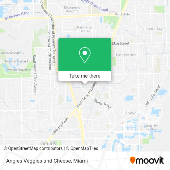 Angies Veggies and Cheese map