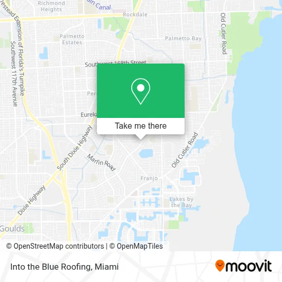 Into the Blue Roofing map