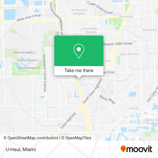 U-Haul map