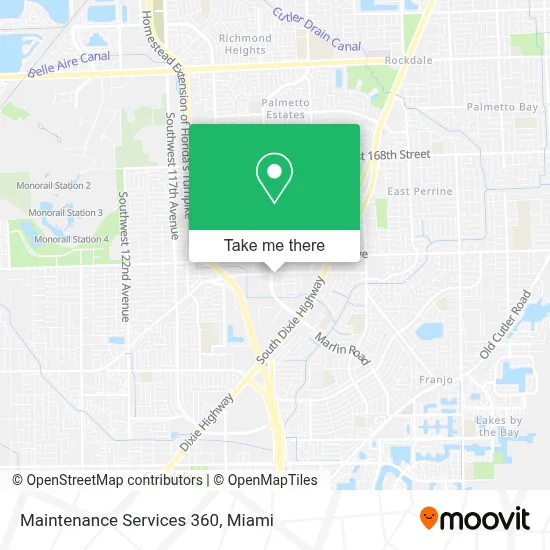 Maintenance Services 360 map
