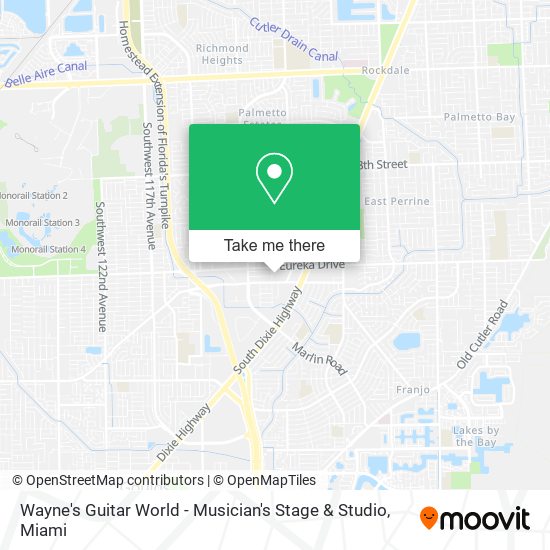 Wayne's Guitar World - Musician's Stage & Studio map