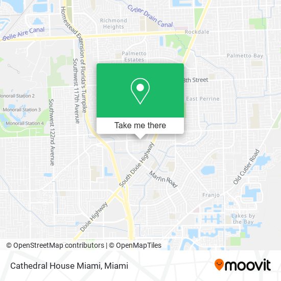 Cathedral House Miami map