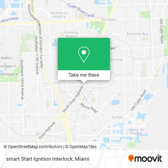 Mapa de smart Start Ignition Interlock