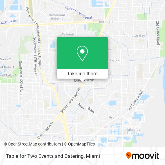 Table for Two Events and Catering map