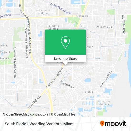 South Florida Wedding Vendors map