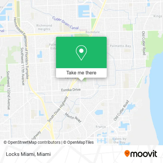 Locks Miami map