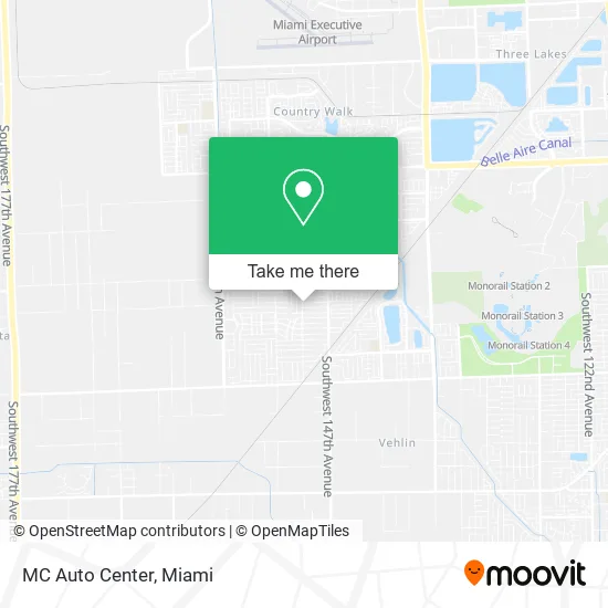 MC Auto Center map