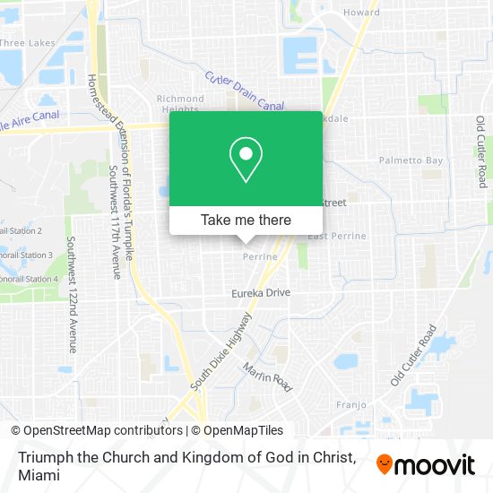 Triumph the Church and Kingdom of God in Christ map