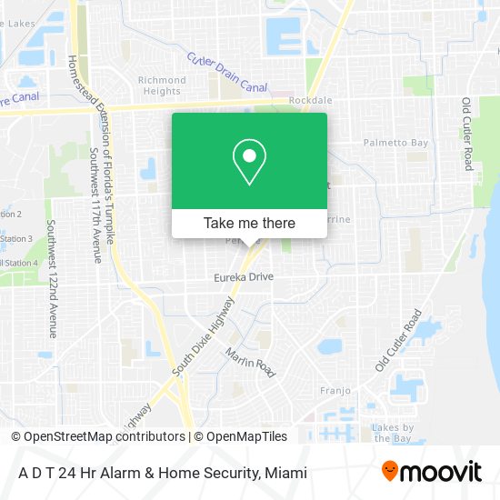 A D T 24 Hr Alarm & Home Security map