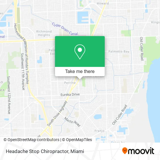 Headache Stop Chiropractor map