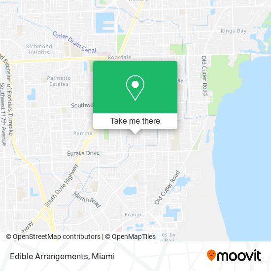 Mapa de Edible Arrangements
