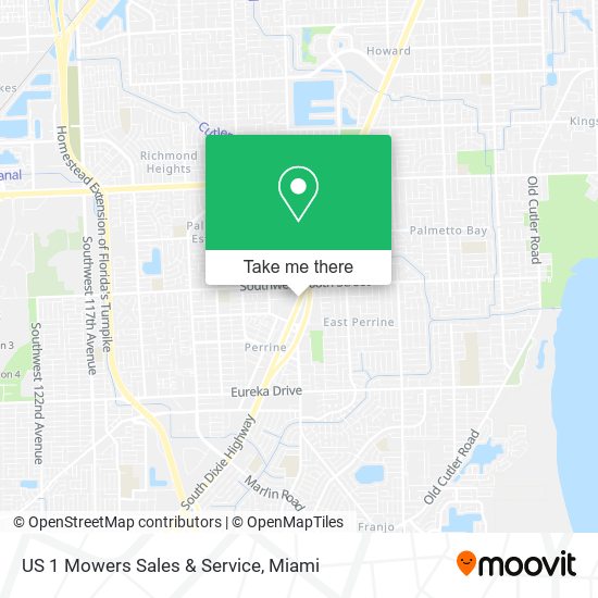 Mapa de US 1 Mowers Sales & Service