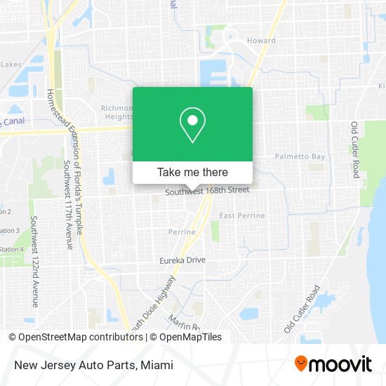 Mapa de New Jersey Auto Parts