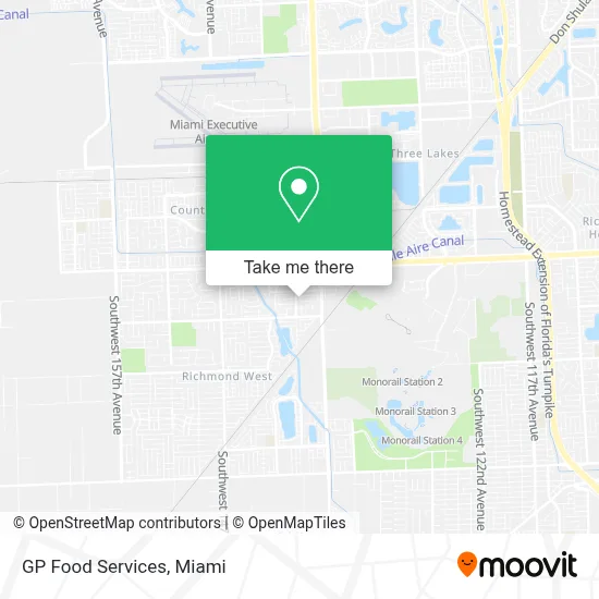 GP Food Services map