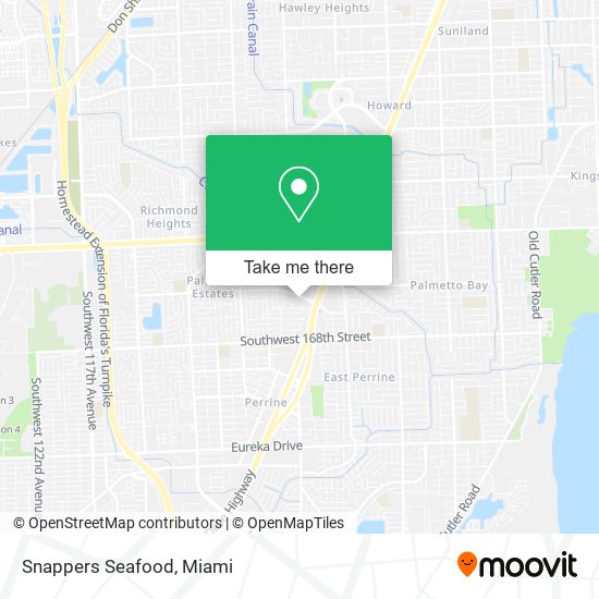 Snappers Seafood map