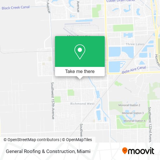 General Roofing & Construction map