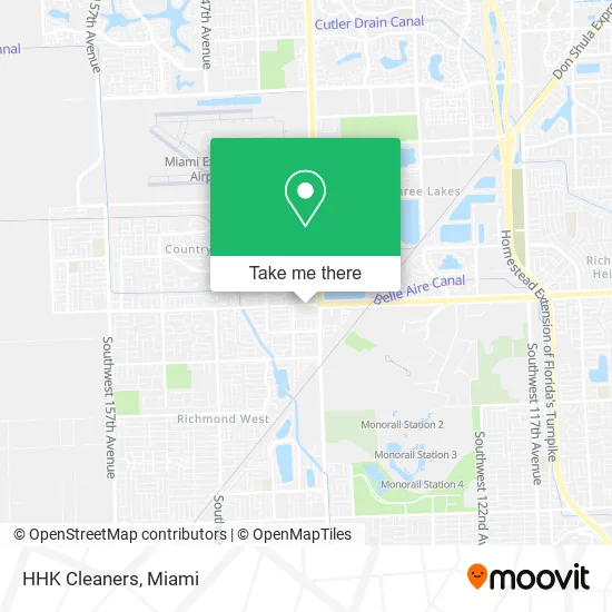 HHK Cleaners map