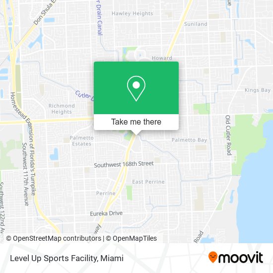 Level Up Sports Facility map