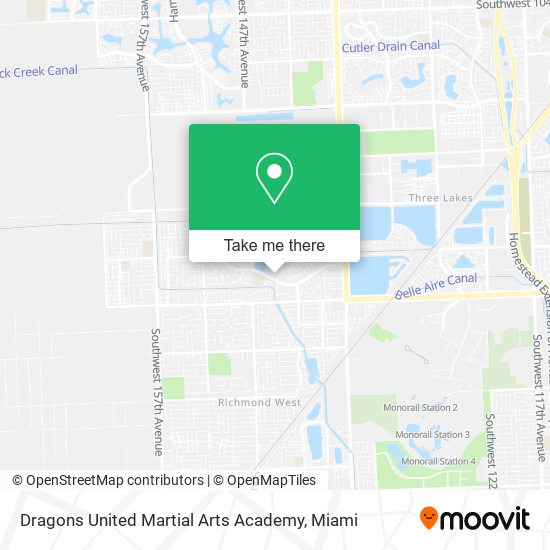 Mapa de Dragons United Martial Arts Academy