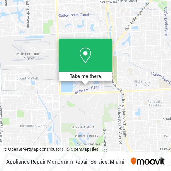 Mapa de Appliance Repair Monogram Repair Service