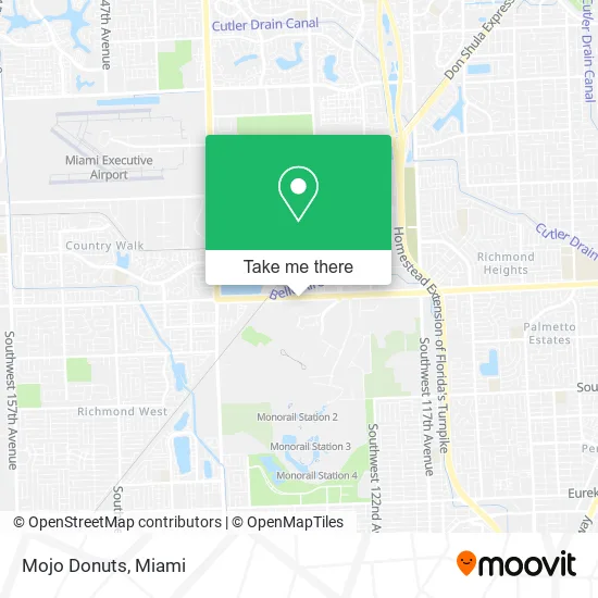 Mojo Donuts map