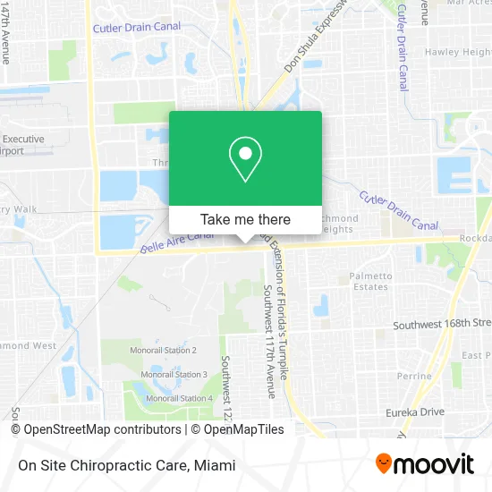 On Site Chiropractic Care map
