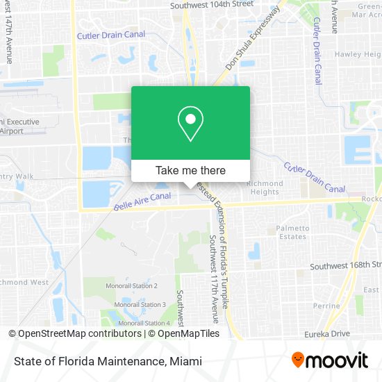 State of Florida Maintenance map