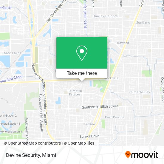 Mapa de Devine Security