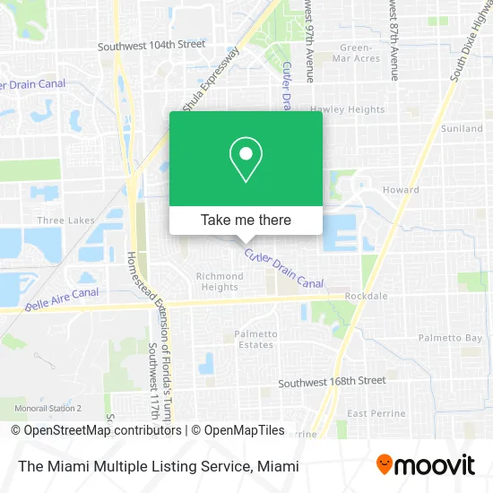 The Miami Multiple Listing Service map