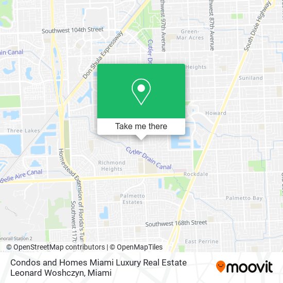 Mapa de Condos and Homes Miami Luxury Real Estate Leonard Woshczyn