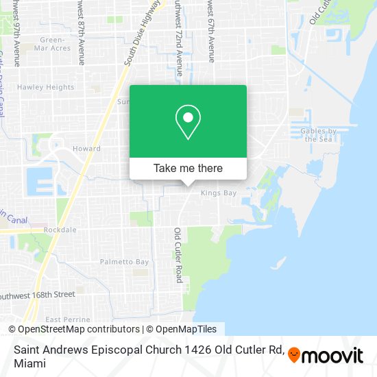 Mapa de Saint Andrews Episcopal Church 1426 Old Cutler Rd