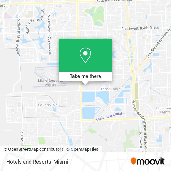 Hotels and Resorts map