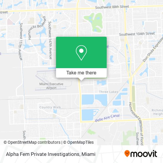 Mapa de Alpha Fem Private Investigations