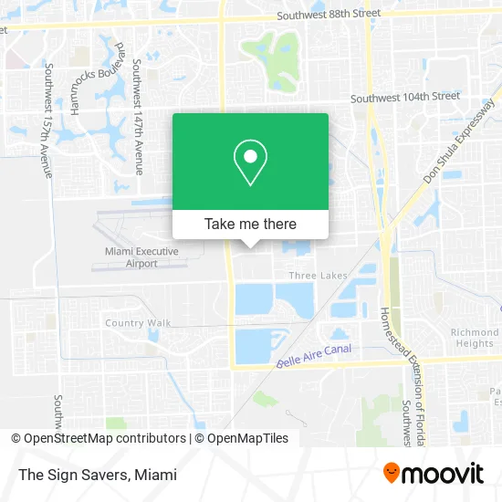 The Sign Savers map