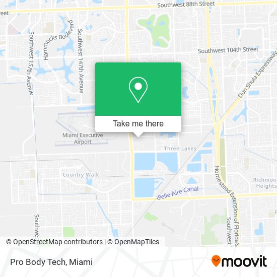 Pro Body Tech map