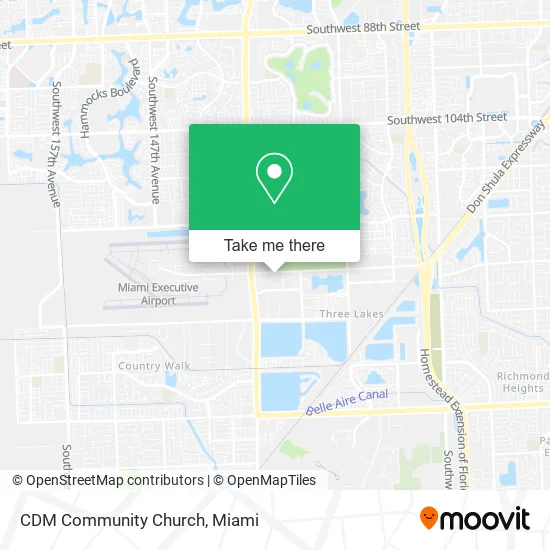 CDM Community Church map