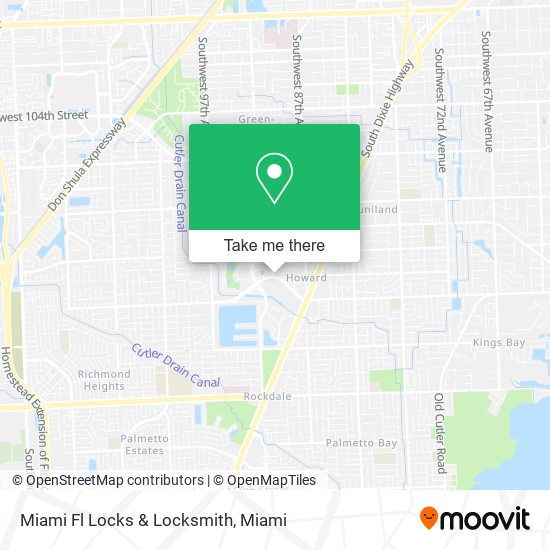 Mapa de Miami Fl Locks & Locksmith