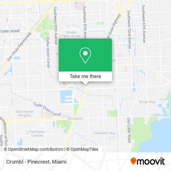 Mapa de Crumbl - Pinecrest